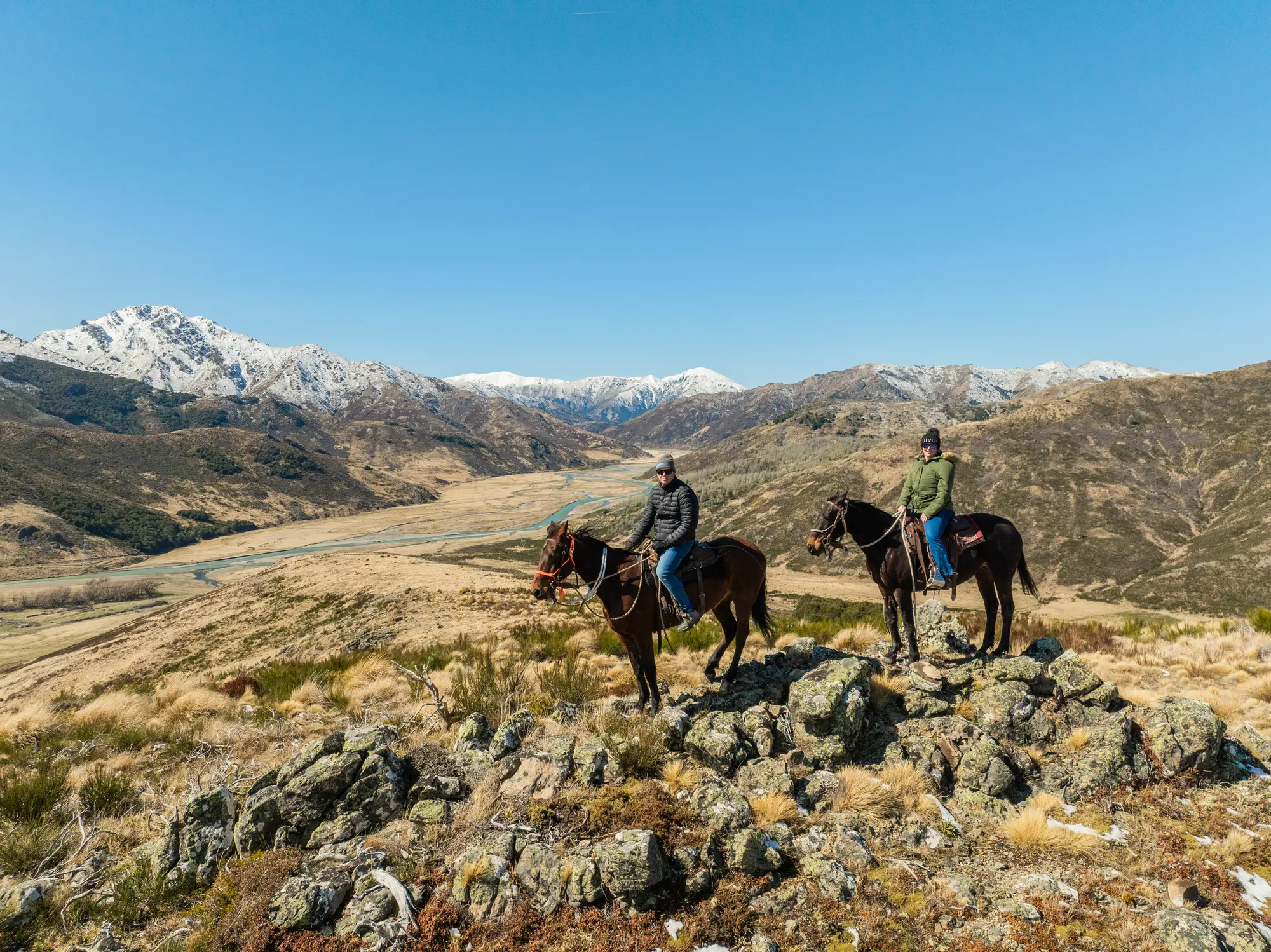 High-country horse trekking, New Zealand
