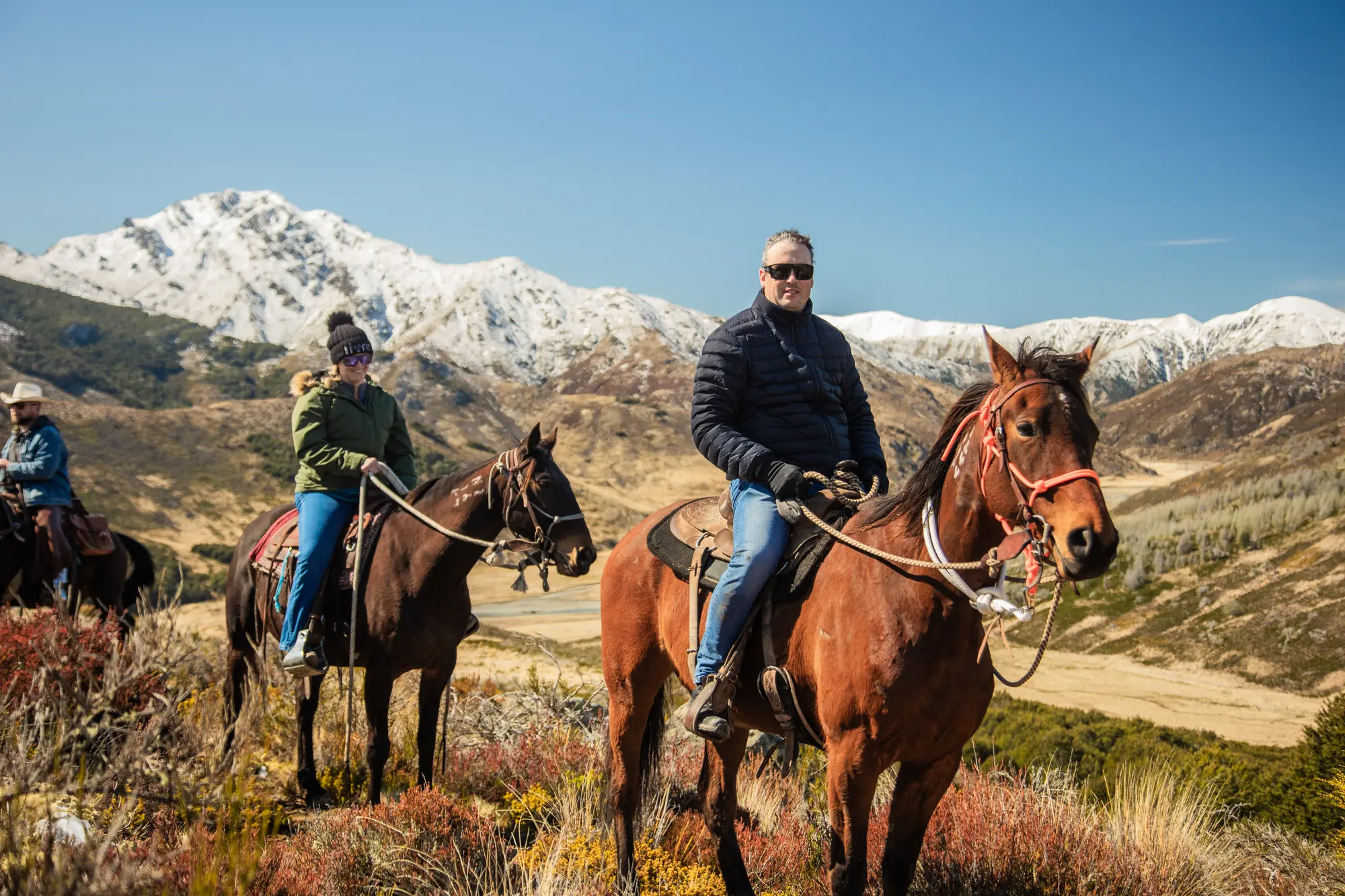 High-country horse trekking, New Zealand